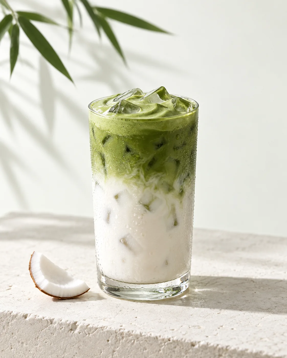 Dừa tươi kem dẻo matcha, ảnh minh họa